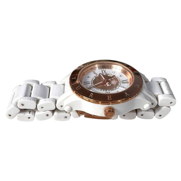 Juicy Couture Women 1901591 HRH Rose Gold Plastic white Band Watch - Picture 2 of 5